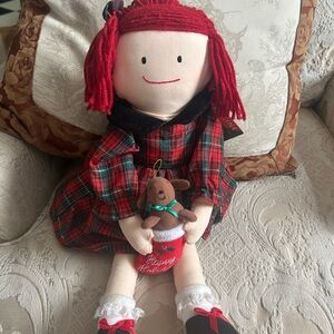 Vintage Madeline Christmas Doll with Genevieve Ornament
